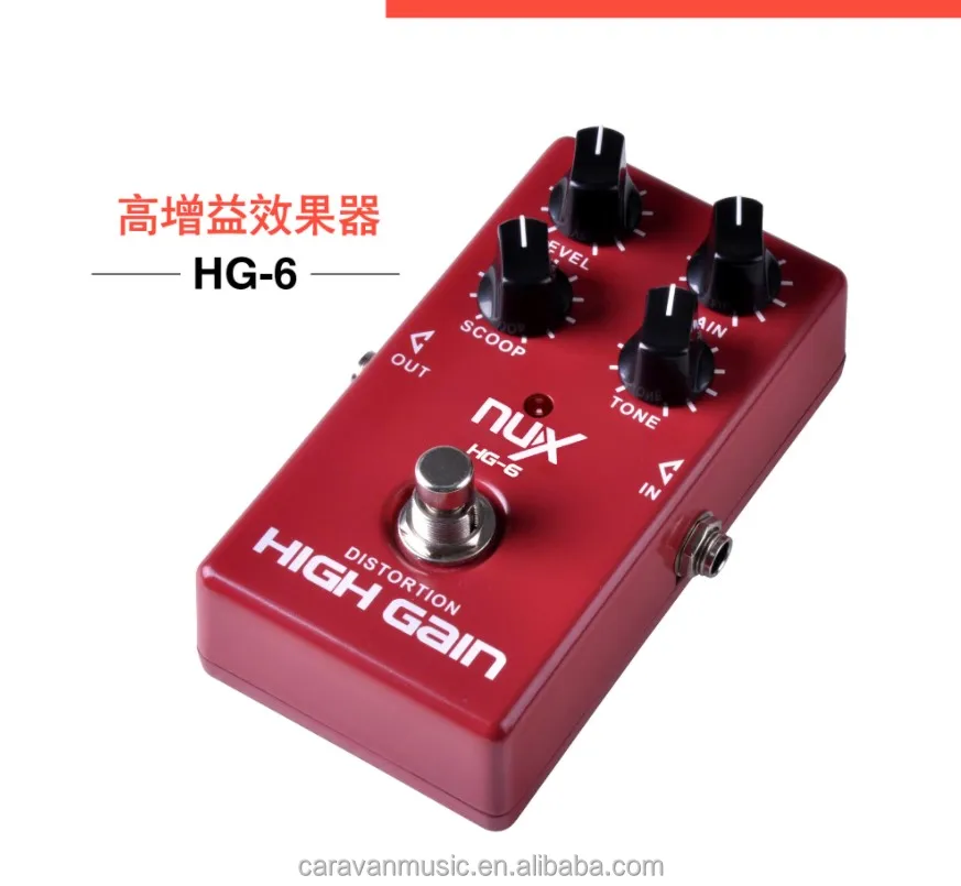 NUX HG-6 high gain guitar effector made in China