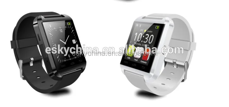 Противоугонной потерянный смарт bluetooth часы с микрофоном для ISO / andorid, шагомер U8 bluetooth часы