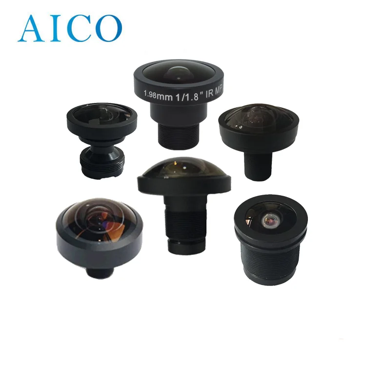 AICO s-mount fisheye m12 cctv board fish-eye lens for ccd/cmos camera