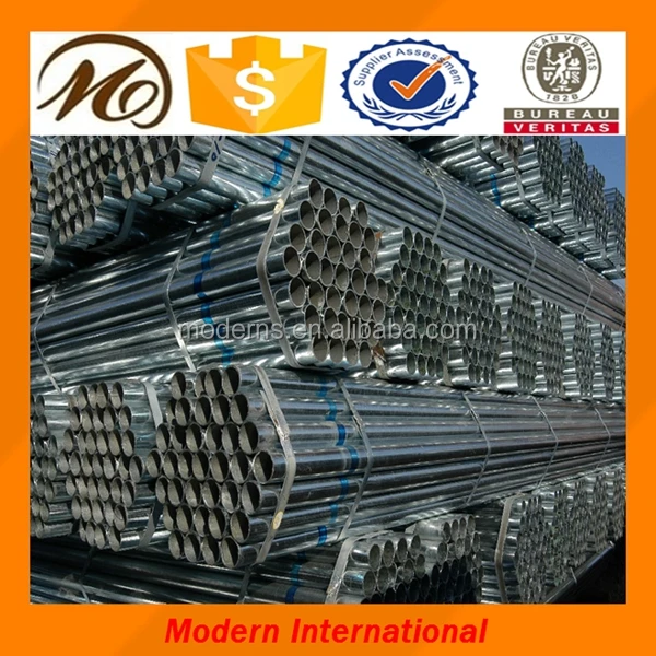 Тонкие стены оцинкованная стальная труба сделано в Китае