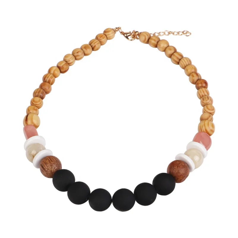 Custom Amber Rosary Beads Wooden Beads Resin Necklace Jewelry Plastic Beads Resin Necklace Jewelry