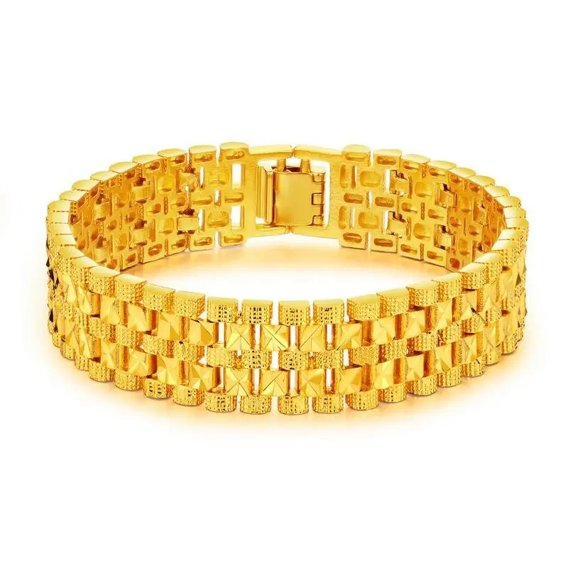 Yiwu Ruigang завод новая распродажа 18k Саудовское золото браслет оптовая цена