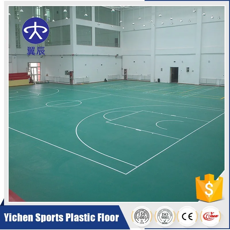 Basketball court sports floor
