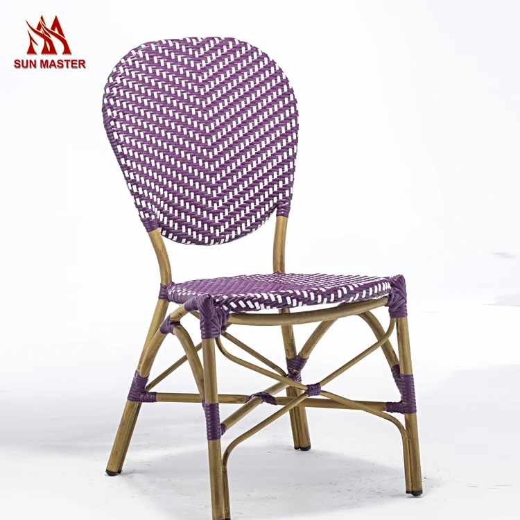 Коммерческая мебель, уличный плетеный стул из ротанга для ресторана