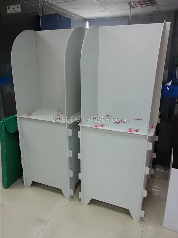 Foldable corrugated cardboard plastic voting booth polling stations ballot boxes for election
