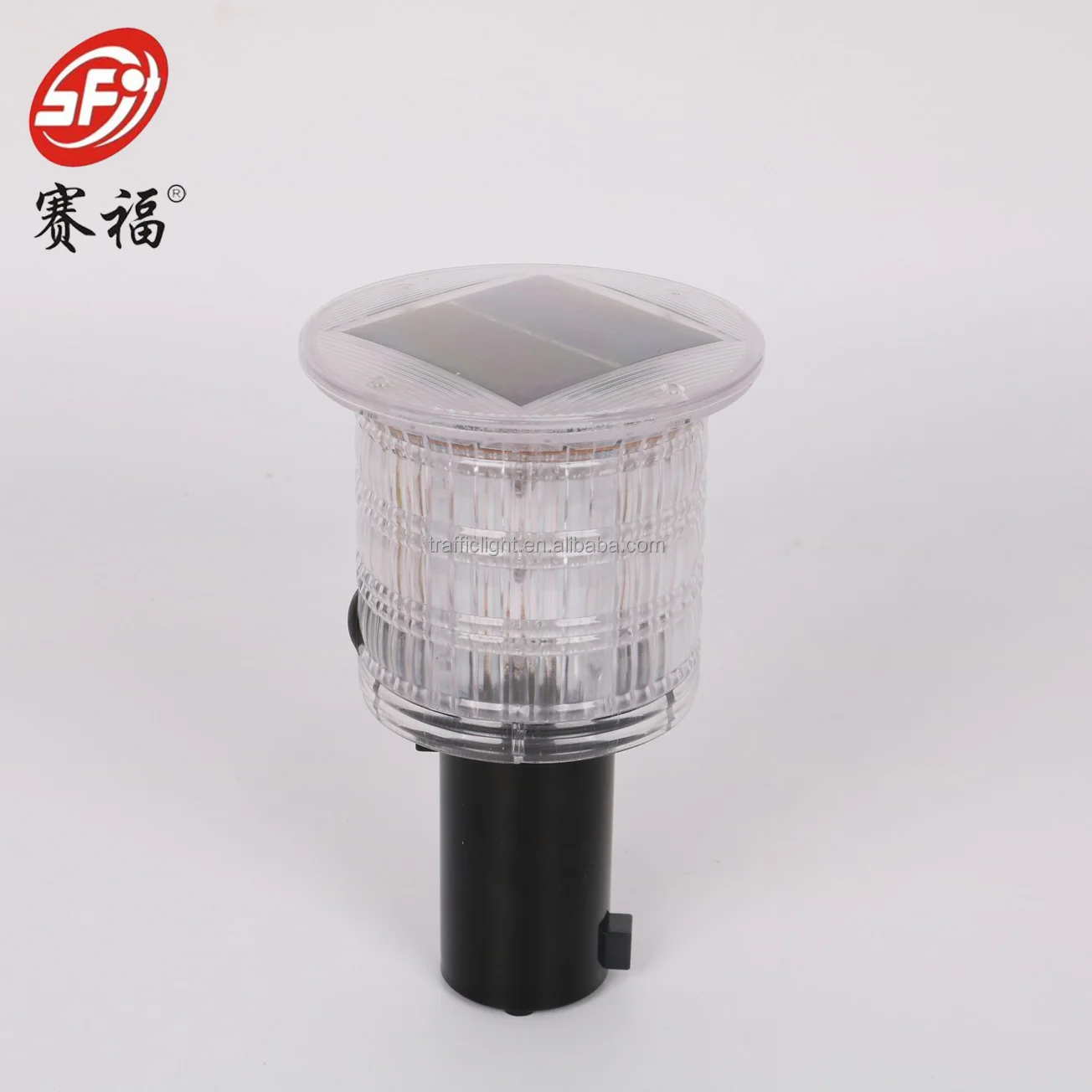 LED Solar Warning Light Flashing Red Traffic Indicator Light Barricade Lights