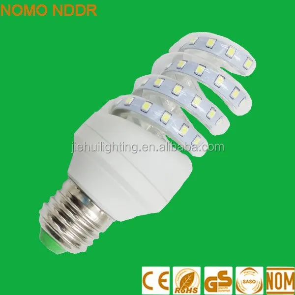 Hot sale spiral energy saving lamps E27 LED Lighting Bulb 2835SMD LED Light 9W