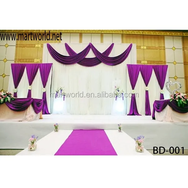 curtain pipe draping backdrops  and drape for wedding decoration fabric ceiling drape for wedding events party(BD-001)
