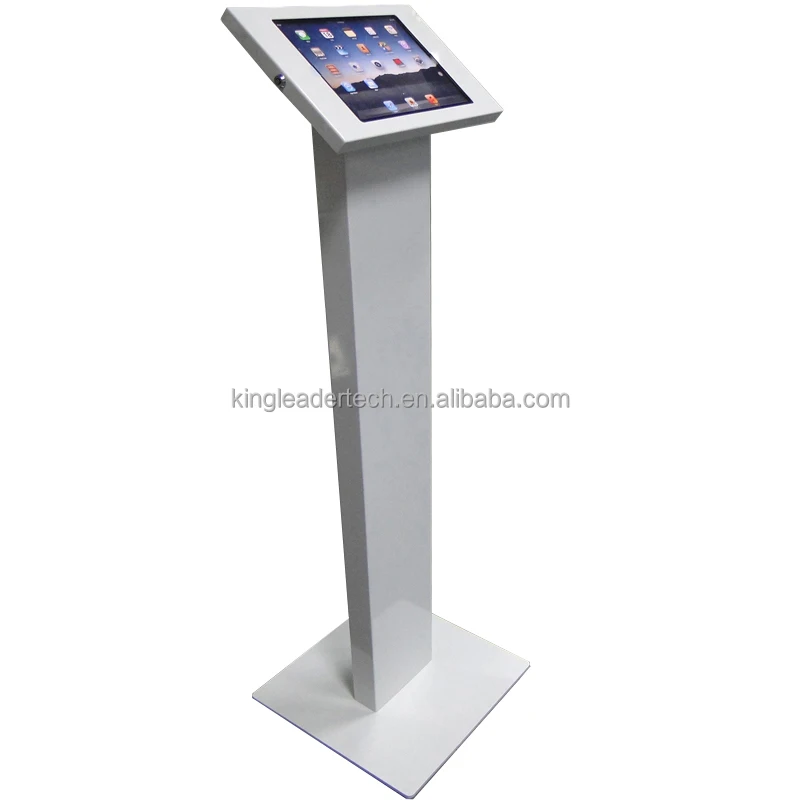 Freestanding ipad tablet pc display metal security stand for exhibition