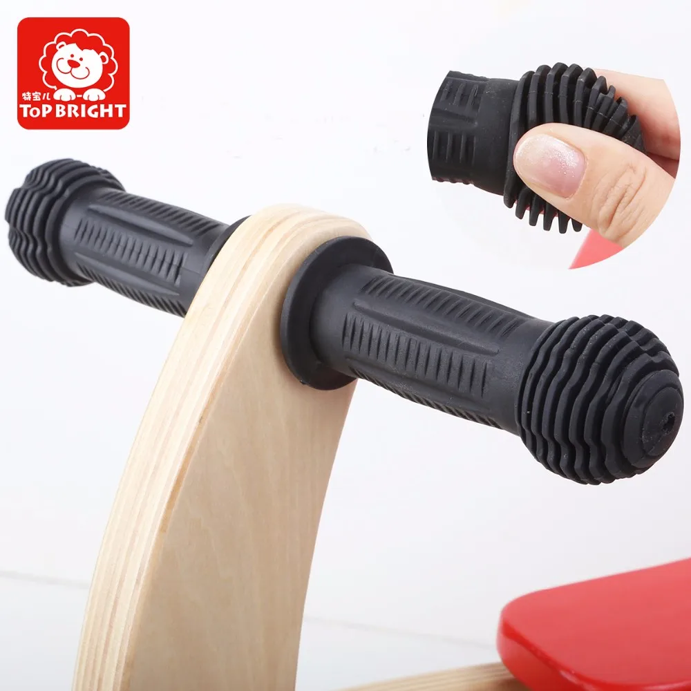 top bright kids wooden ride on balance bike car toys