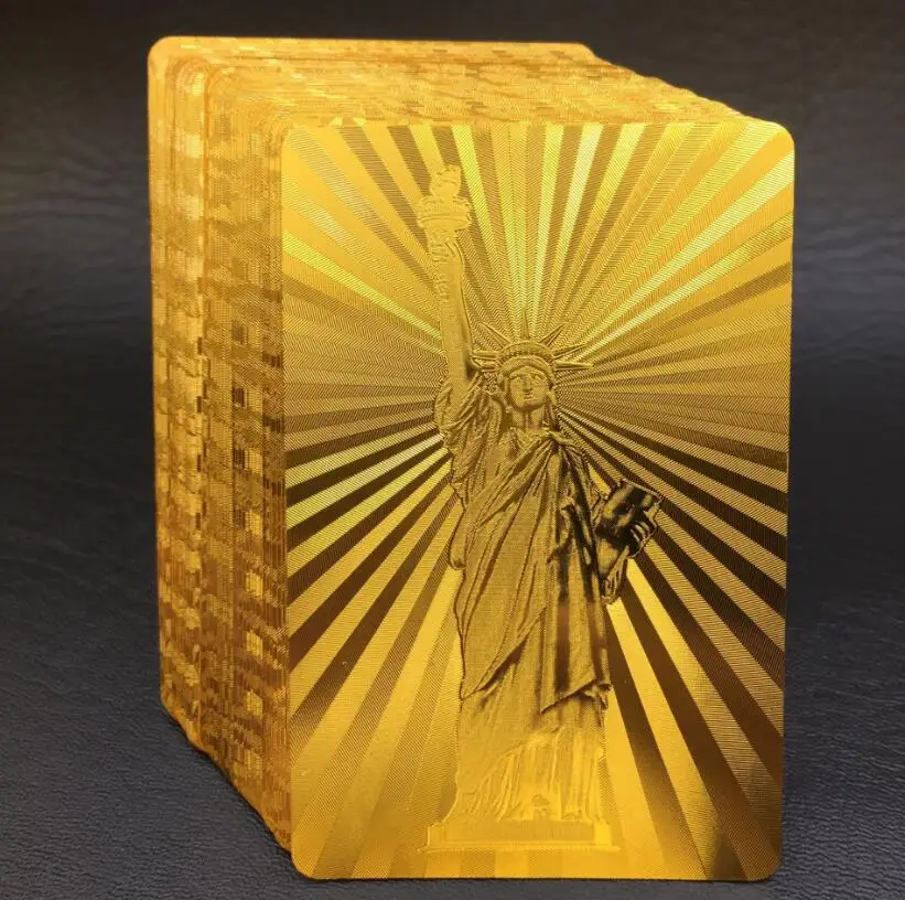 Paper High Quality 24k gold plated playing card