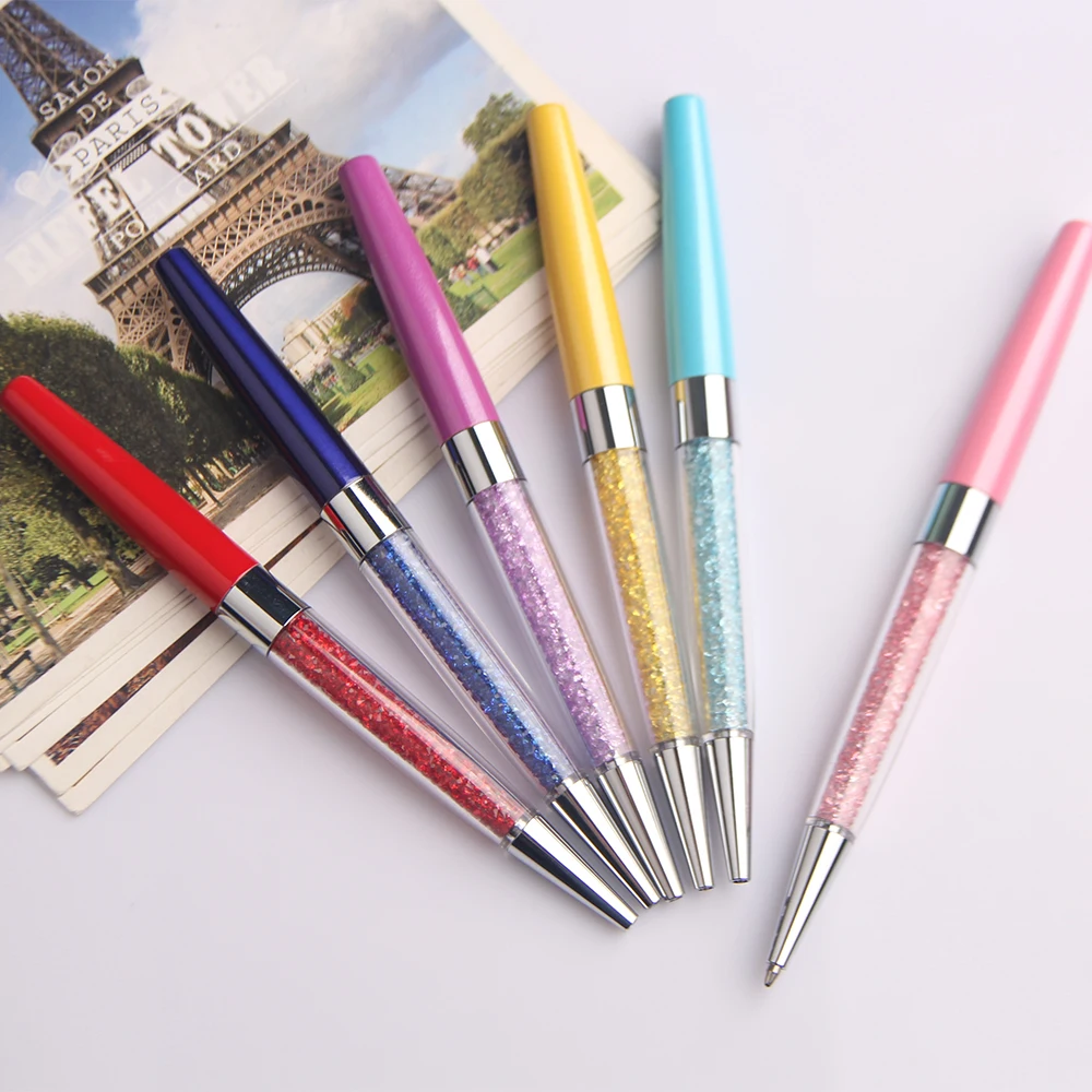 Hot Sale Custom cheap metal crystal ball pen Logo Business Gift Pen logo ballpoint pen for promotional gifts