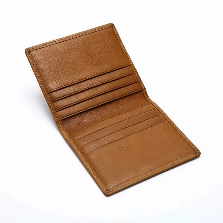 Worth Buying High Grade Top Quality Japan Style Genuine Full Grain Vegetable Tanned Leather Credit Card Holder For Men