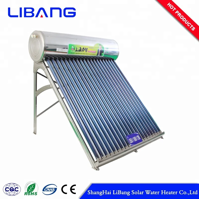Vacuum tube solar collector , home solar system stainless steel, non-pressurized solar water heater