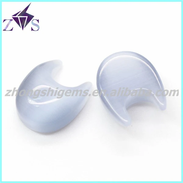 moon Grey Cat Eye Stone Gemstone