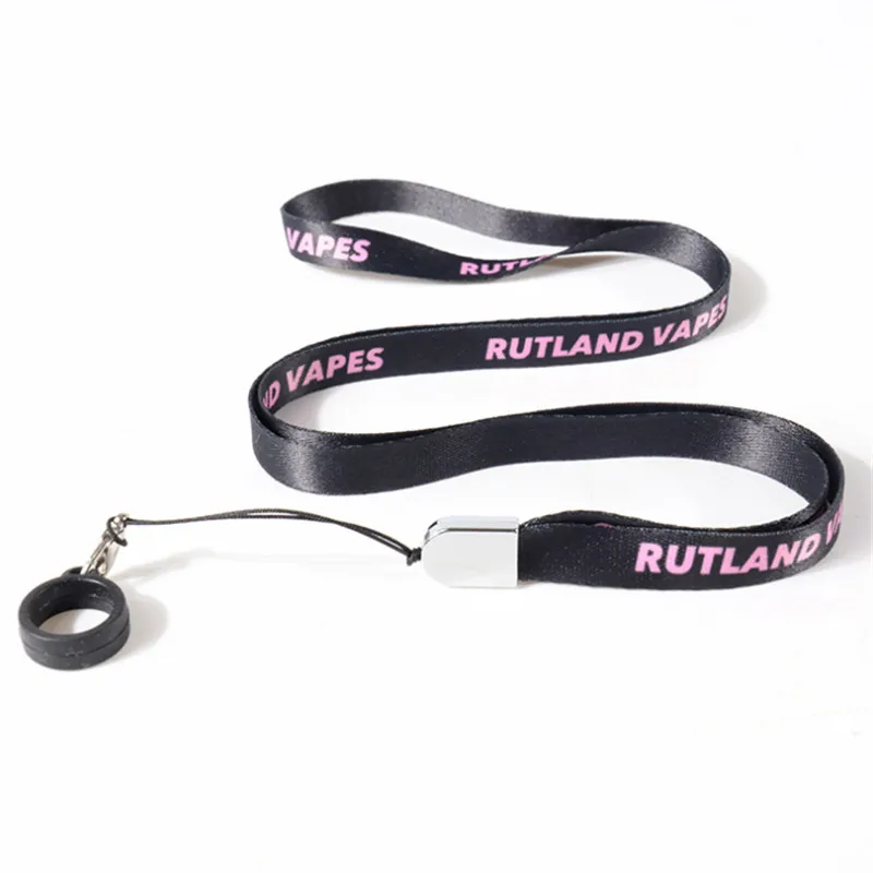 
Promotional eco-friendly e cigarette hook ring ego lanyard silicone vape lanyard ring custom logo printed welcome 