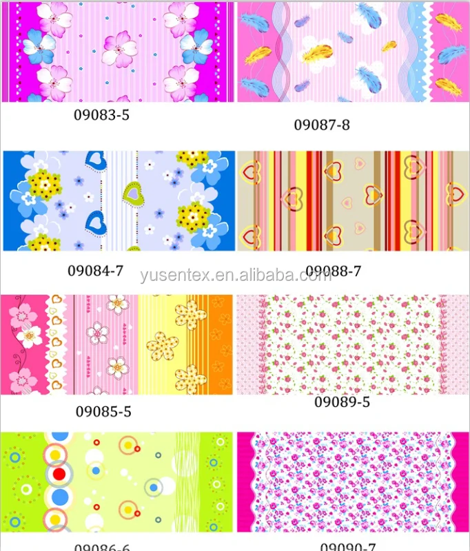 Wholesale100% Polyester pigment printed microfiber peach skin fabric for bedding/mattress textile fabric