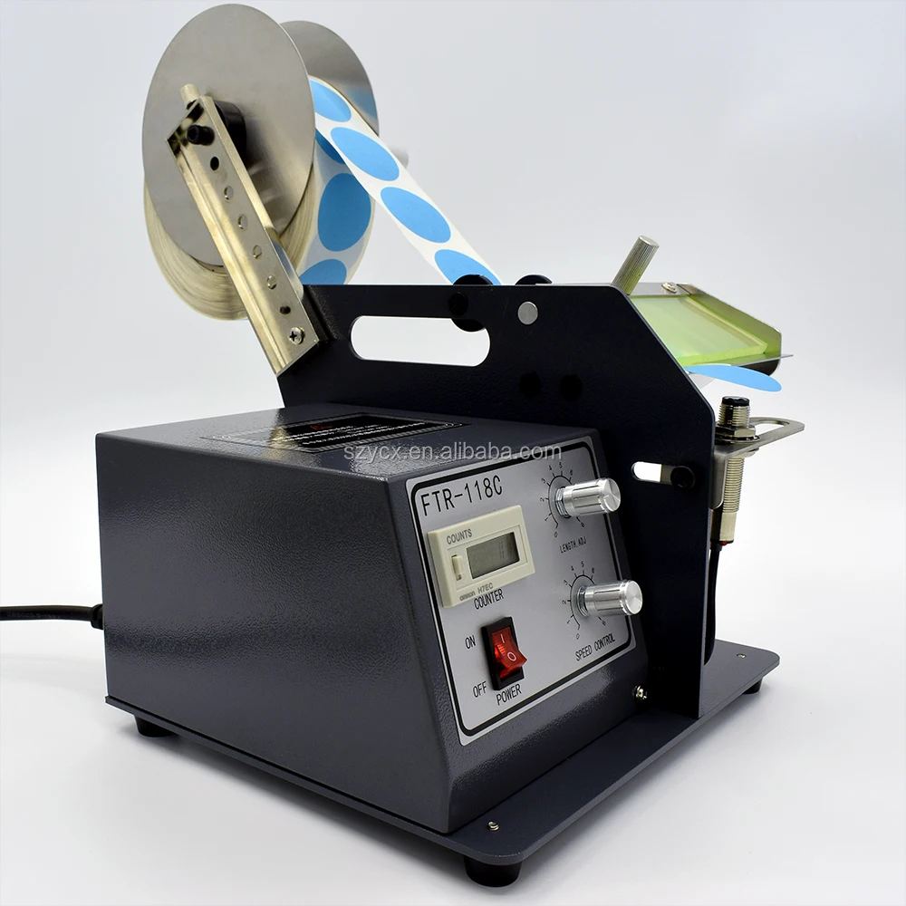 118C Automatic Transparent Label Dispenser Sticker Separator Machine