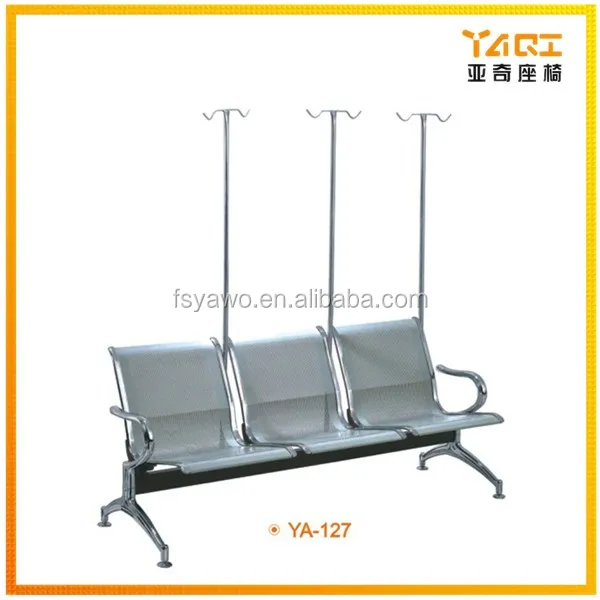 Factory Price Hot sale 3 seater seating bench clinic hospital patient waiting chair YA-126