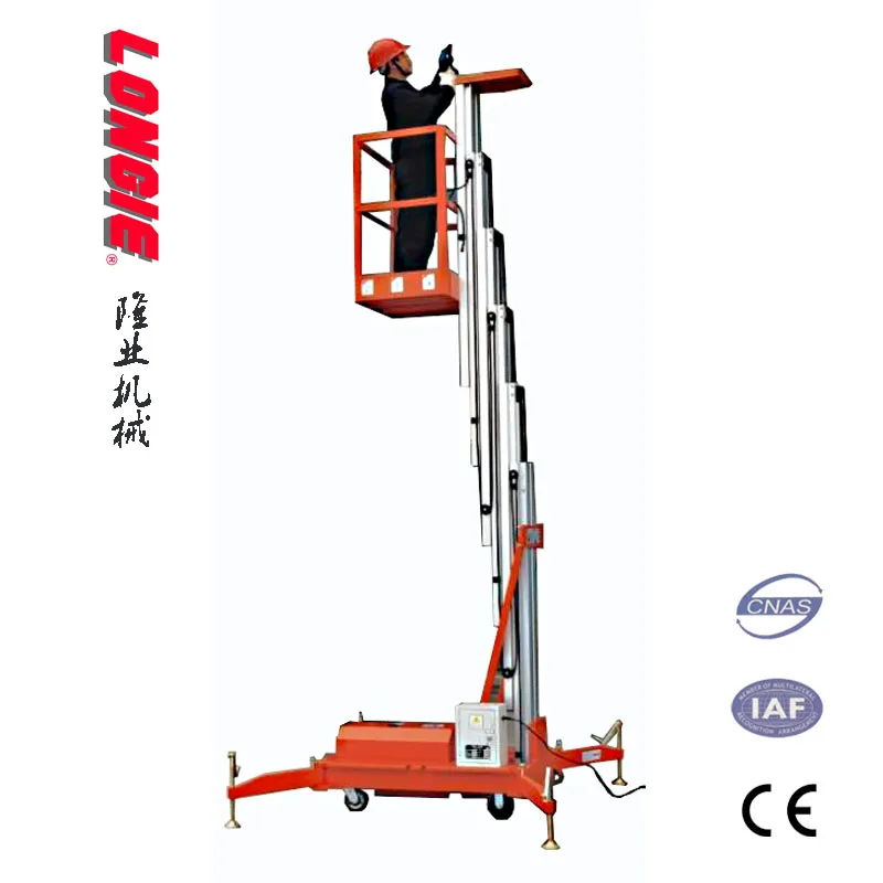 LISJL0.1-9 Movable aluminium man lift platform
