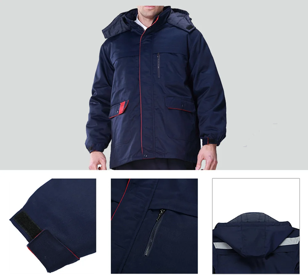 Winter Warm Work Clothes for Man and Woman Coal Mine Workwear Mechanic Construction Workwear Jacket