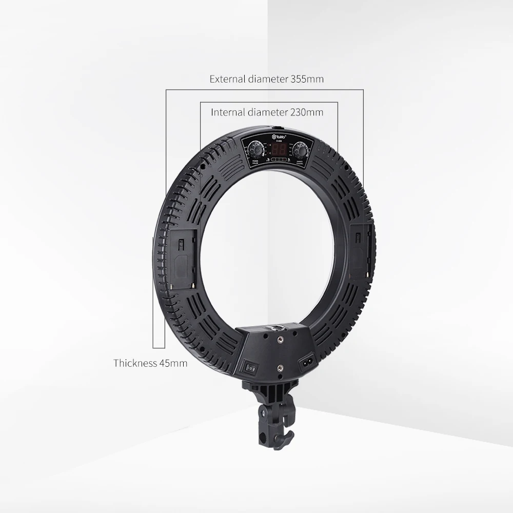 Tolifo High quality 14inch  led ring light lamp photography studio 40W Fill light for tiktok yutube video