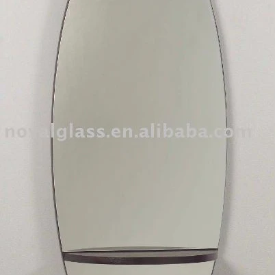 Noval Glass Wall Decoration Beveled Oval Mirror Glass