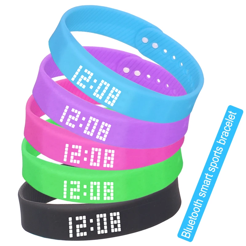 TW7 Factory Promotion LED Silica Smart Band Silicone Waterproof Digital Band Watch Sports  Bracelet Gift for Kids