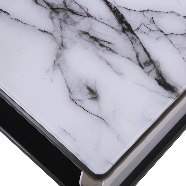 Подгонянный номер гостиницы современный МДФ простой Глянец черный журнальный столик конец таблицы