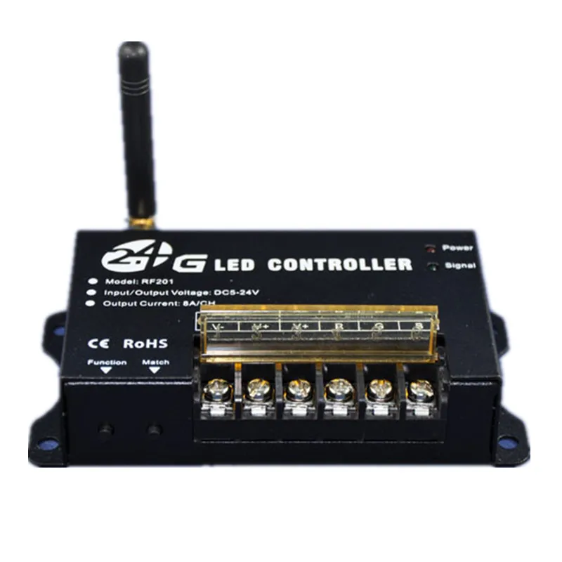 2.4G RGB Controller RF201 DC5V-24V 24A 3CH Touch Led Dimmer for RGB Strip Light
