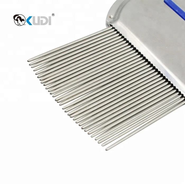 Wholesale dog puppy aluminum steel metal mat remover nit head anti flea hair needle brush and combs for lice
