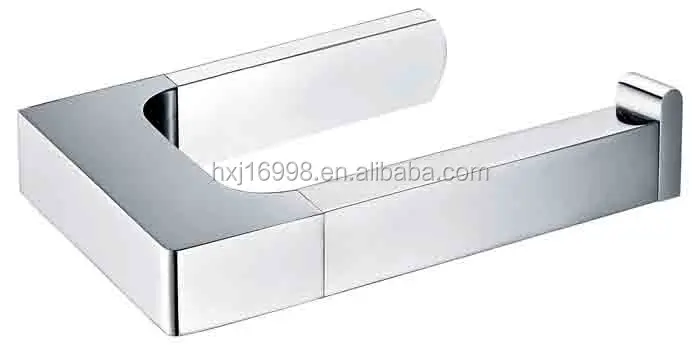 
Wall mounted square design chrome finish towel bar 