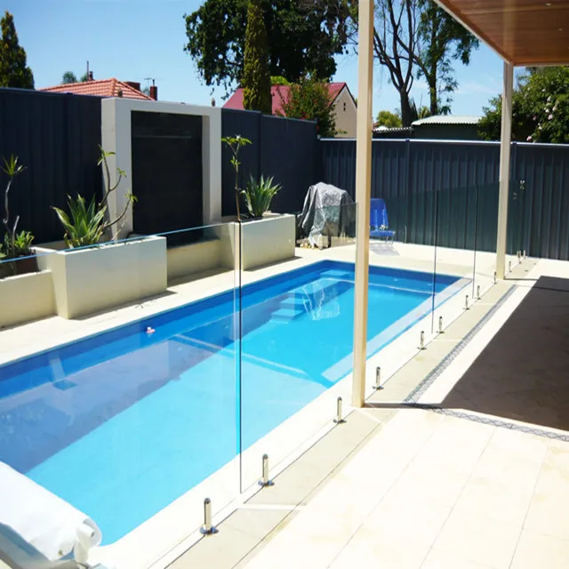 Frameless Tempered Glass Swimming Pool Fence Outdoor