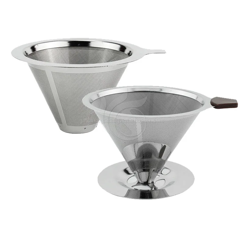 Stainless Steel Vietnam Coffee Dripper Maker Coffee Filter Honeycomb Pour Over Gold Drip Coffee