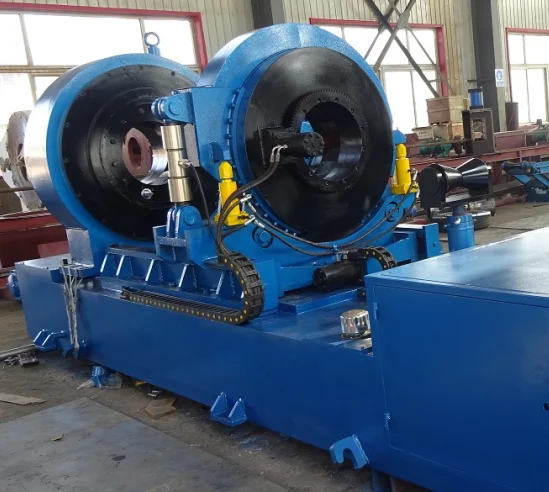 
Pipe using Hydraulic Bucking Unit for breakout and make up 