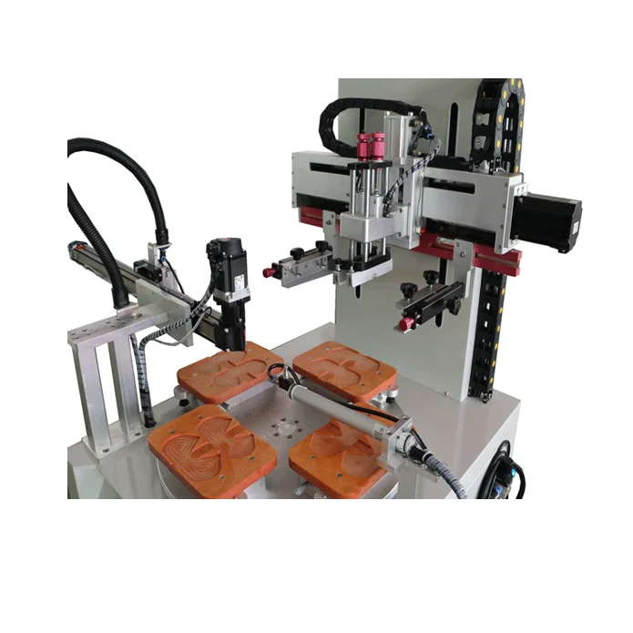 Used Automatic Feeding Screen Printing Machine for Memory Card USB Lighter with Rotary Worktable for Label Printer