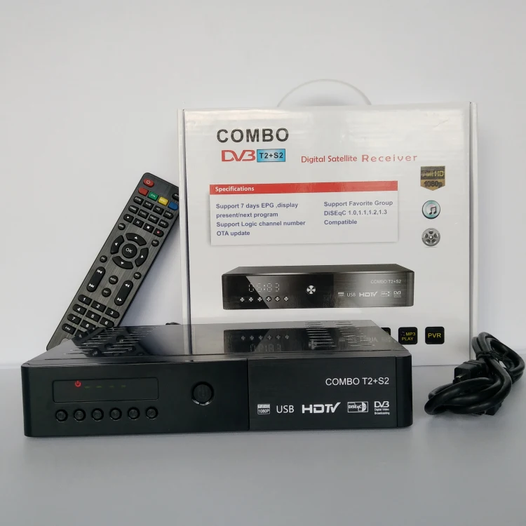 Satellite Box DVB-S2 DVB-T2 Combo with Chipset Montage Set-Top-Box Combo DVB-T2+S2