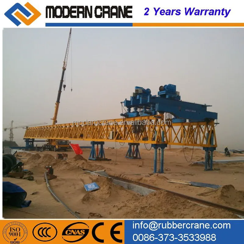 Drawing Customized Highway or Railway Bridge Girder Launcher Bridge Crane Bridge Girder Erection I Rail 2 Years BV ISO CCC 100KN