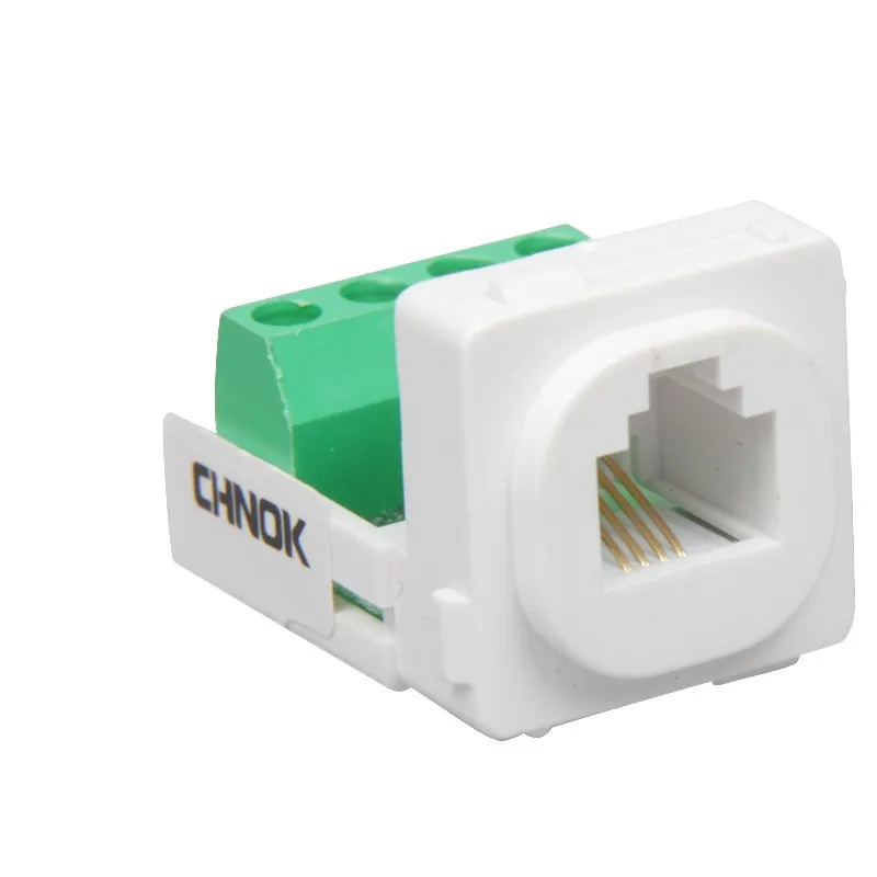 Good performance RJ45/RJ12 Cat3 6p4c UTP clipsal terminal RJ11 connector
