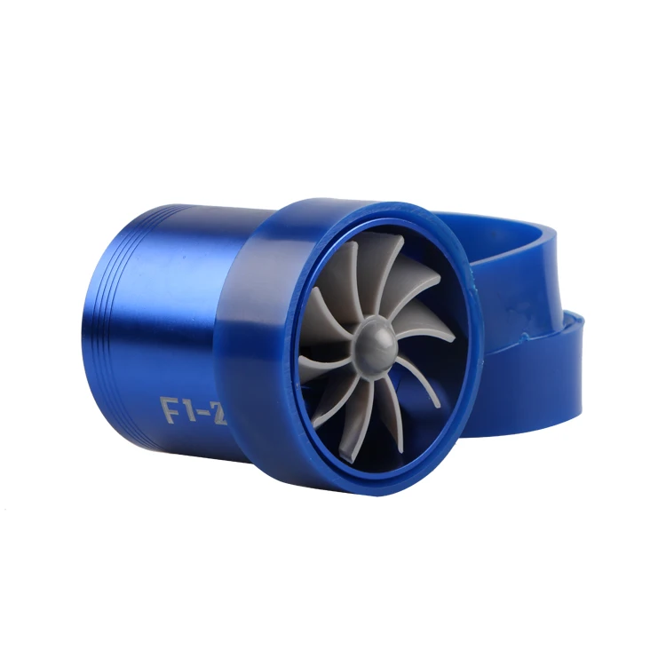 64mm x 75mm Car Air Filter Intake Fan Fuel Gas Saver Supercharger For Turbine Turbo Charger Turbocharger