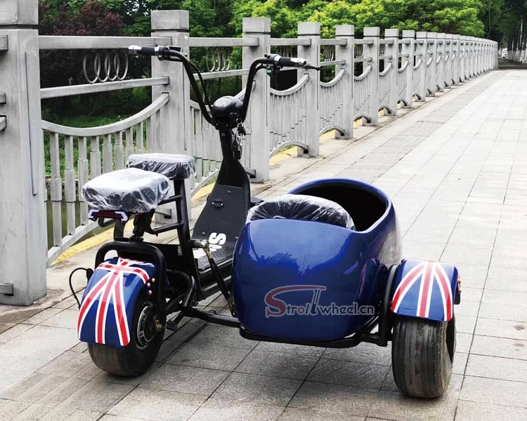 3 wheel electric scooter fat tire city coco electric motorcycle electric scooter 1500w 2 seat city coco scooter