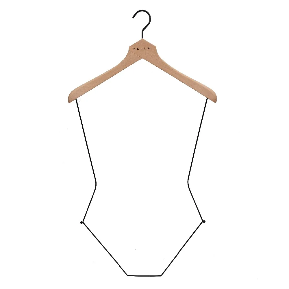 High end beech wood custom swimwear hanger bikini hanger for display
