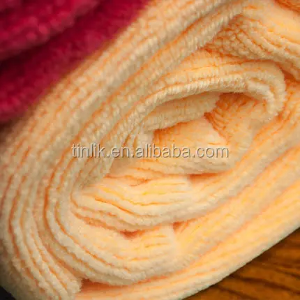 Wholesale 30*70CM Weft Cloth Car Microfiber Brushed Cleaning Cloth