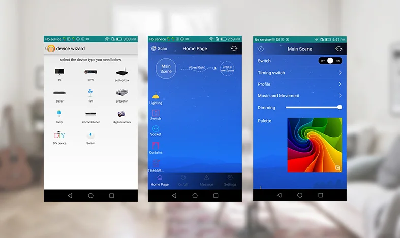 Phone talblet smart home automation controller kit controlled all IR devices