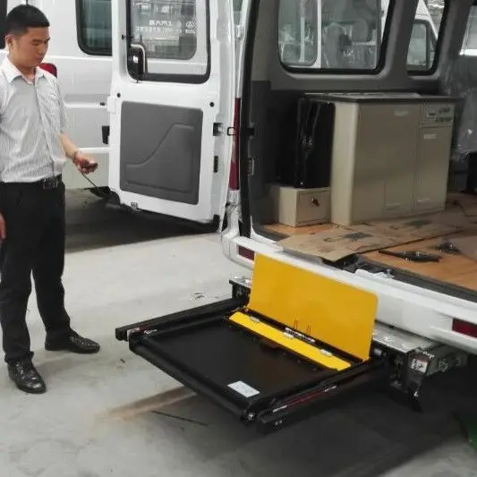 Outdoor Electric Hydraulic Wheelchair Lift for Van Car Wheelchair Vertical Lifting Table for Disabled Elderly Handicapped