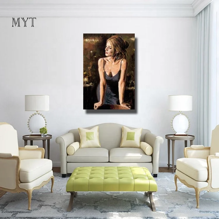 
MYT Nude Sexy Hot Sleepwear Pajamas Girls Wall Canvas Art Photo Oil Painting 