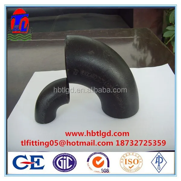 
ANSI B16.9 A234 WPB 5' 45degree LR schedule STD seamless steel pipe fitting elbows from Hebei TL 