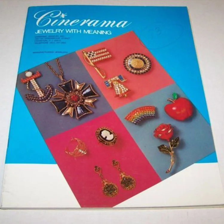 free wholesale Excellent service and professional custom CMYK printing jewelry catalog