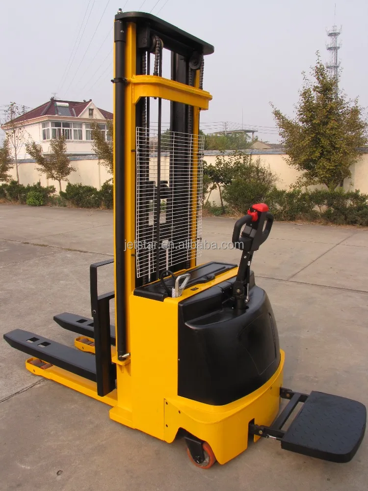 
3m Cargo handling small electric pallet stacker fork lift 