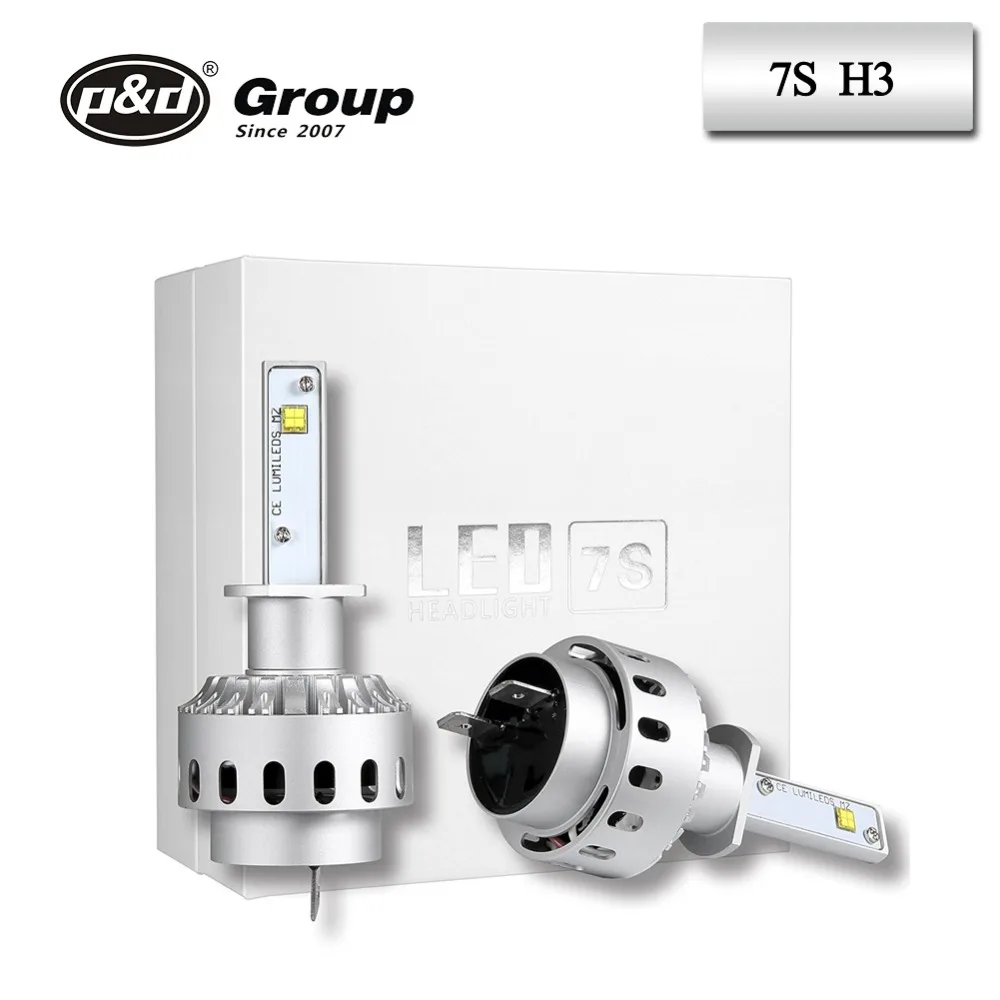 Автомобильные аксессуары свет производство 7 s 6000lm 50 Вт ce rohs H3 H4 H7 водить авто мотоциклов светодиодные фары лампы